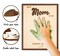 Personalized Best Mom Ever Gifts - Wooden Keepsake Sign with Kids Handprint Art, Custom Ink Name, DIY Craft Kit for Mother's Day, Handmade Family Decor, Unique Birthday Gift Idea for Mom